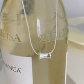 S925 Silver Bamboo Segment Necklace