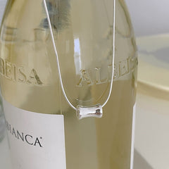 S925 Silver Bamboo Segment Necklace