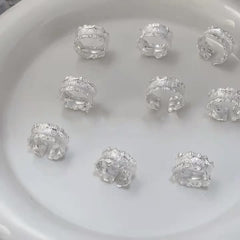 S925 Silver Wrinkled Texture Ring