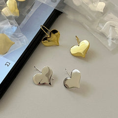 S925 Silver Minimalist Heart Hook Earrings
