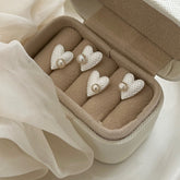 Etched Whisper · Vintage Pearl Earrings