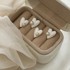 Etched Whisper · Vintage Pearl Earrings