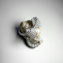 Bubble Bow Ring in S925 Silver