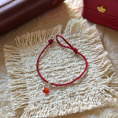 Colorful Braided S925 Sterling Silver Zircon Charm Bracelet