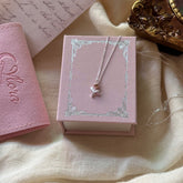 S925 Sterling Silver Tulip Ultra-Fine Collarbone Necklace