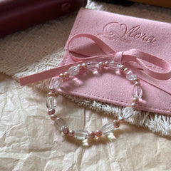 Brazilian Clear Quartz & Pink-Lilac Freshwater Pearl Bracelet