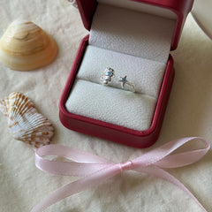 S925 Sterling Silver Starfish & Seashell Aquamarine Pearl Jewelry Set