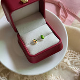 S925 Sterling Silver Avocado Stud Earrings