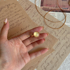 Moonlight Mother-of-Pearl Open Ring