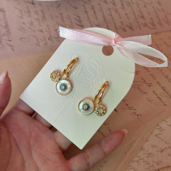 Turquoise & Mother-of-Pearl Earrings
