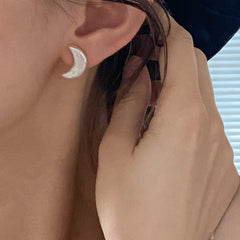 Moonlit Ripples · Baroque Pearl Stud Earrings