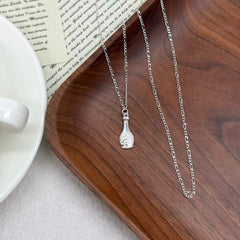 S925 Silver Mini Bottle Necklace
