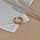 S925 Vintage Matte Zircon Ring