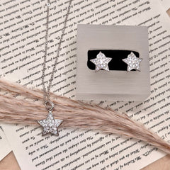 S925 Silver Star Stud Earrings