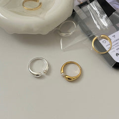 S925 Silver Minimalist Pearl Ring