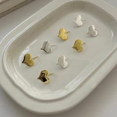 S925 Silver Minimalist Heart Hook Earrings