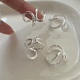 Veil of Tears · Double Teardrop Silver Ring
