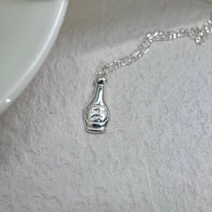 S925 Silver Mini Bottle Necklace