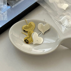S925 Silver Minimalist Heart Hook Earrings