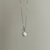 S925 Silver Irregular Star Pearl Necklace