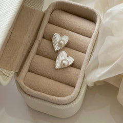 Etched Whisper · Vintage Pearl Earrings