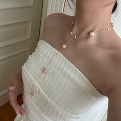 4 Styles, 1 Necklace · Baroque Pearl Cascade Necklace