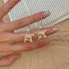 Star & Pearl Earrings