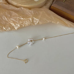 Natural Baroque Pearl Floral 14K Gold-Filled Bracelet