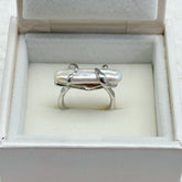 Moon Ripple · Baroque Pearl Silver Ring