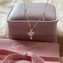 S925 Sterling Silver Heart, Key, Moon & Star Charm Bracelet