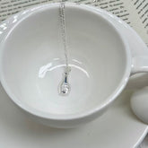 S925 Silver Mini Bottle Necklace
