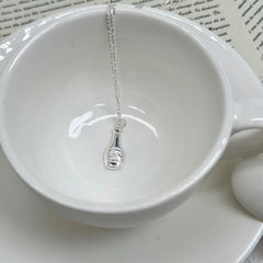 S925 Silver Mini Bottle Necklace