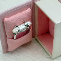 Moon Ripple · Baroque Pearl Silver Ring