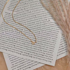 S925 Silver Mini Heart Zircon Necklace