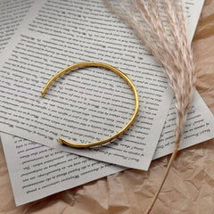 Vintage Gold & Silver S925 Open Cuff Bracelet