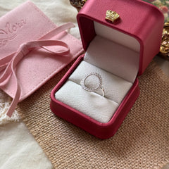 S925 Sterling Silver Oval Openwork Woven Ring
