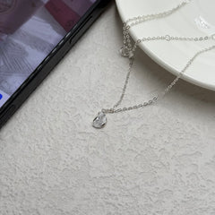 S925 Sterling Silver Sparkling Zircon Necklace
