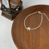 S925 Sterling Silver Gingerbread Man Christmas Bracelet