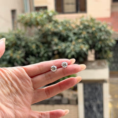 S925 Sterling Silver Minimal Single Zircon Stud Earrings