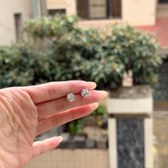 S925 Sterling Silver Minimal Single Zircon Stud Earrings