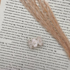 S925 Silver Italian Vintage Lace Band Ring