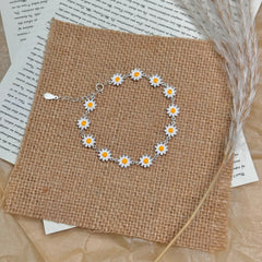 S925 Silver Daisy Bracelet
