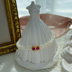 Crimson Wings · Butterfly & Pearl Bracelet