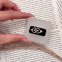 S925 Silver Twisted Open Heart Ring