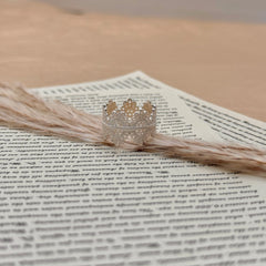 S925 Silver Italian Vintage Lace Band Ring