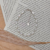 S925 Silver White Mother-of-Pearl Beaded Bracelet