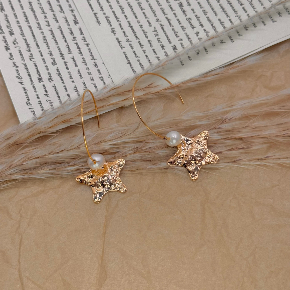 Star & Pearl Earrings