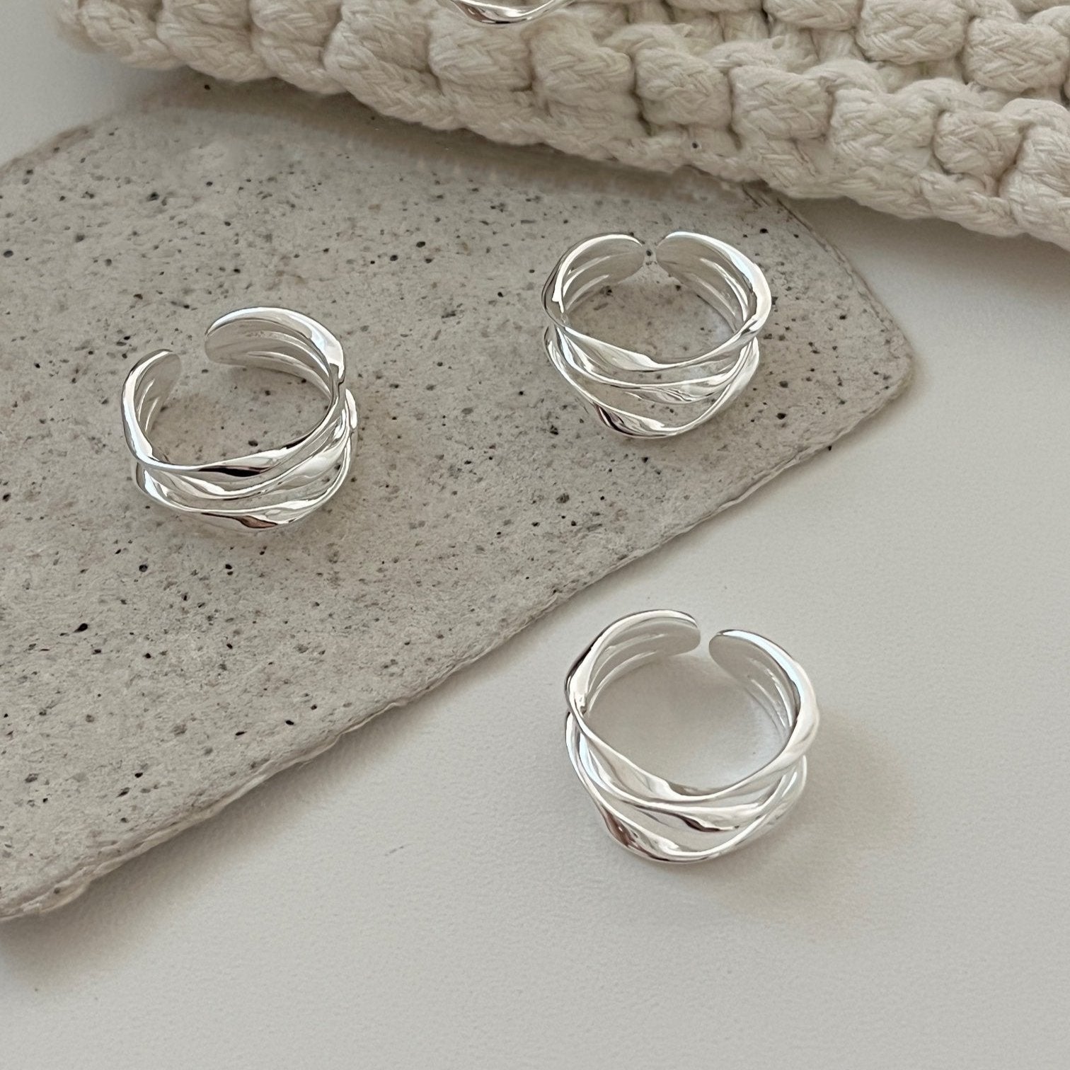 Triple Wave Ring