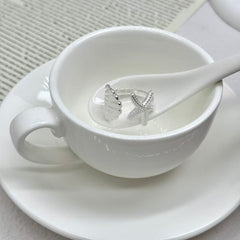 S925 Silver Starfish & Shell Ring