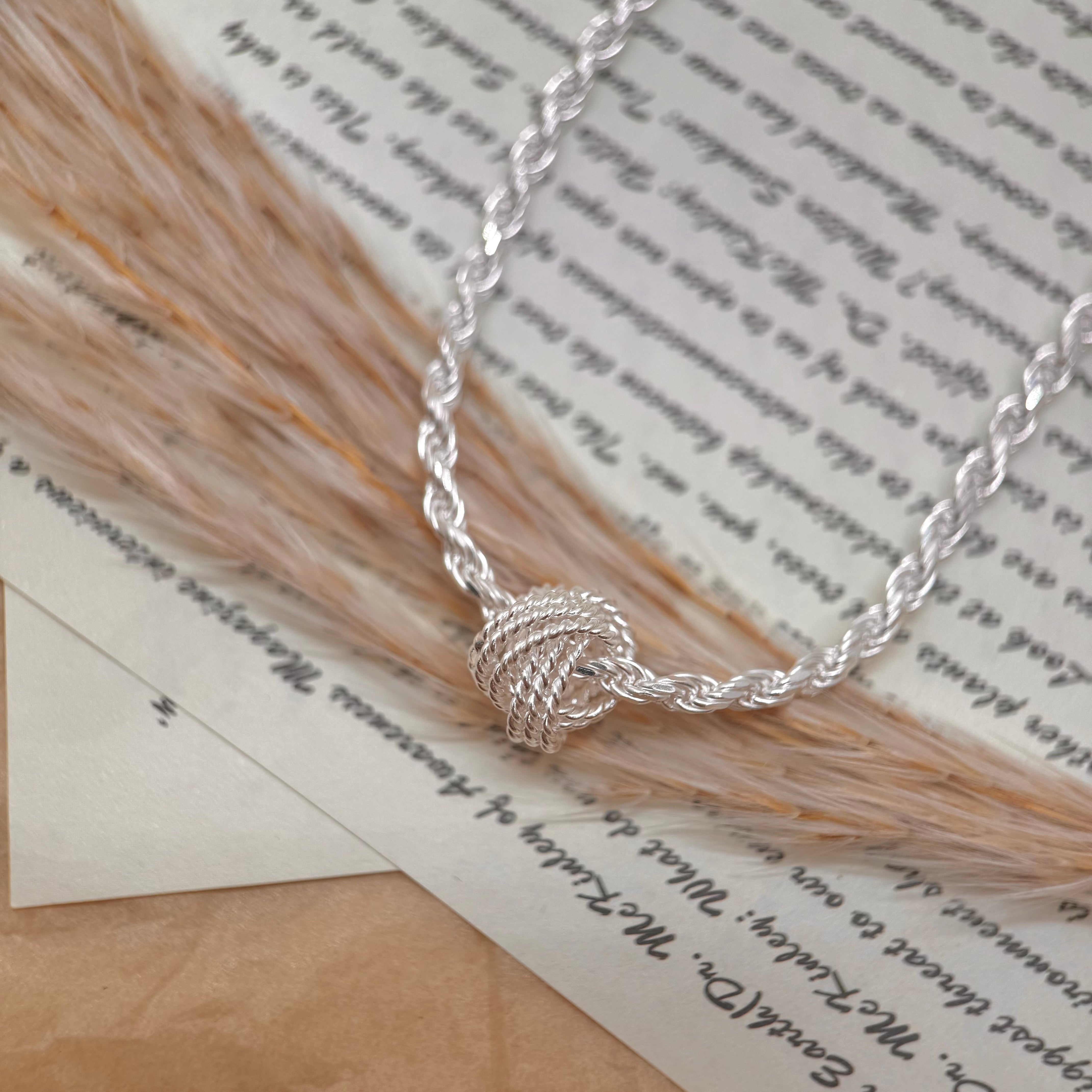 S925 Silver Braided Yarn Ball Twisted Bracelet